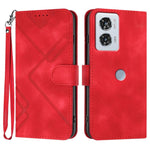 Custodia per cellulare in pelle con motivo a linea, For Motorola Edge 5G 2024, For Motorola Moto X50 Ultra, For Motorola Edge 50 Pro, For Motorola Edge 50 Fusion