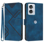 Custodia per cellulare in pelle con motivo a linea, For Motorola Edge 5G 2024, For Motorola Moto X50 Ultra, For Motorola Edge 50 Pro, For Motorola Edge 50 Fusion