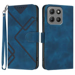 Custodia per cellulare in pelle con motivo a linea, For Motorola Moto G05, For Motorola Moto G15, For Motorola Moto G 2025, For Motorola Moto G Play 2025 / G Power 2025