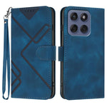 Custodia per cellulare in pelle con motivo a linea, For Motorola Edge 60 Pro, For Motorola Edge 60 Fusion / Edge 5G 2025, For Motorola Edge 60, For Motorola Moto G Stylus 5G 2025