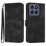 Custodia per cellulare in pelle con motivo a linea, For Motorola Edge 60 Pro, For Motorola Edge 60 Fusion / Edge 5G 2025, For Motorola Edge 60, For Motorola Moto G Stylus 5G 2025