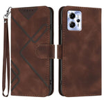 Custodia per cellulare in pelle con motivo a linea, For Motorola Moto G Stylus 5G 2024, For Motorola Moto G Power 5G 2024, For Motorola Moto E13, For Motorola Moto G23