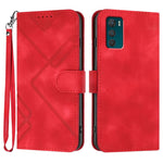Custodia per cellulare in pelle con motivo a linea, For Motorola Moto E22, For Motorola Edge 30 Neo, For Motorola Moto G32, For Motorola Moto G42