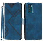 Custodia per cellulare in pelle con motivo a linea, For Motorola Moto E22, For Motorola Edge 30 Neo, For Motorola Moto G32, For Motorola Moto G42