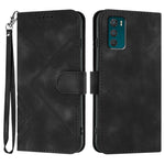 Custodia per cellulare in pelle con motivo a linea, For Motorola Moto E22, For Motorola Edge 30 Neo, For Motorola Moto G32, For Motorola Moto G42
