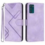 Custodia per cellulare in pelle con motivo a linea, For Motorola Moto E22, For Motorola Edge 30 Neo, For Motorola Moto G32, For Motorola Moto G42