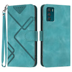 Custodia per cellulare in pelle con motivo a linea, For Motorola Moto E22, For Motorola Edge 30 Neo, For Motorola Moto G32, For Motorola Moto G42