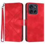 Custodia per cellulare in pelle con motivo a linea, For Motorola Edge 70 5G / Moto X70 Air 5G, For Motorola Moto G86 Power, For Motorola Moto G86 5G, For Motorola Moto G56 5G