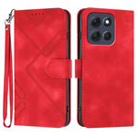 Custodia per cellulare in pelle con motivo a linea, For Motorola Edge 70 5G / Moto X70 Air 5G, For Motorola Moto G86 Power, For Motorola Moto G86 5G, For Motorola Moto G56 5G