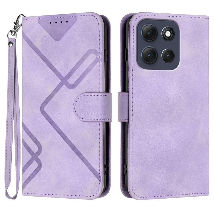 Custodia per cellulare in pelle con motivo a linea, For Motorola Edge 70 5G / Moto X70 Air 5G, For Motorola Moto G86 Power, For Motorola Moto G86 5G, For Motorola Moto G56 5G