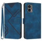 Custodia per cellulare in pelle con motivo a linea, For Motorola Moto E22, For Motorola Edge 30 Neo, For Motorola Moto G32, For Motorola Moto G42