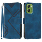 Custodia per cellulare in pelle con motivo a linea, For Motorola Moto G17 4G / G17 Power 4G, For Motorola Edge 70 Fusion 5G, For Motorola Moto G67 Power 5G, For Motorola Moto G06 4G / G06 Power 4G