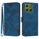 Custodia per cellulare in pelle con motivo a linea, For Motorola Edge 70 5G / Moto X70 Air 5G, For Motorola Moto G86 Power, For Motorola Moto G86 5G, For Motorola Moto G56 5G