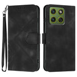 Custodia per cellulare in pelle con motivo a linea, For Motorola Edge 70 5G / Moto X70 Air 5G, For Motorola Moto G86 Power, For Motorola Moto G86 5G, For Motorola Moto G56 5G