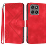 Custodia per cellulare in pelle con motivo a linea, For Motorola Moto G17 4G / G17 Power 4G, For Motorola Edge 70 Fusion 5G, For Motorola Moto G67 Power 5G, For Motorola Moto G06 4G / G06 Power 4G
