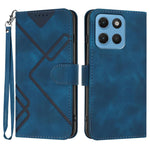 Custodia per cellulare in pelle con motivo a linea, For Motorola Moto G17 4G / G17 Power 4G, For Motorola Edge 70 Fusion 5G, For Motorola Moto G67 Power 5G, For Motorola Moto G06 4G / G06 Power 4G