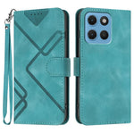 Custodia per cellulare in pelle con motivo a linea, For Motorola Moto G17 4G / G17 Power 4G, For Motorola Edge 70 Fusion 5G, For Motorola Moto G67 Power 5G, For Motorola Moto G06 4G / G06 Power 4G