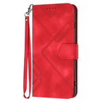 Custodia per cellulare in pelle con motivo a linea, For Motorola Moto G Max / G87 / G77 / G67, For Motorola Moto G47 / G37 / G37 Power 5G, For Motorola Edge 70 Pro 5G, For Motorola Moto X70 Air Pro 5G