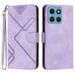 Custodia per cellulare in pelle con motivo a linea, For Motorola Moto G Max / G87 / G77 / G67, For Motorola Moto G47 / G37 / G37 Power 5G, For Motorola Edge 70 Pro 5G, For Motorola Moto X70 Air Pro 5G