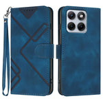 Custodia per cellulare in pelle con motivo a linea, For Motorola Moto G17 4G / G17 Power 4G, For Motorola Edge 70 Fusion 5G, For Motorola Moto G67 Power 5G, For Motorola Moto G06 4G / G06 Power 4G