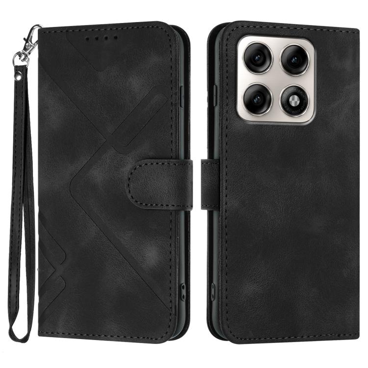 Custodia per cellulare in pelle con motivo a linea, For Motorola Moto G Max / G87 / G77 / G67, For Motorola Moto G47 / G37 / G37 Power 5G, For Motorola Edge 70 Pro 5G, For Motorola Moto X70 Air Pro 5G