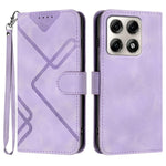 Custodia per cellulare in pelle con motivo a linea, For Motorola Moto G Max / G87 / G77 / G67, For Motorola Moto G47 / G37 / G37 Power 5G, For Motorola Edge 70 Pro 5G, For Motorola Moto X70 Air Pro 5G