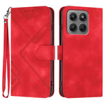 Custodia per cellulare in pelle con motivo a linea, For Motorola Moto G Max / G87 / G77 / G67, For Motorola Moto G47 / G37 / G37 Power 5G, For Motorola Edge 70 Pro 5G, For Motorola Moto X70 Air Pro 5G