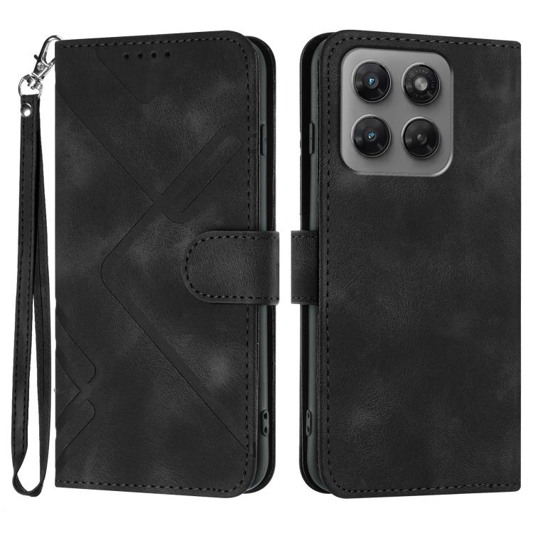 Custodia per cellulare in pelle con motivo a linea, For Motorola Moto G Max / G87 / G77 / G67, For Motorola Moto G47 / G37 / G37 Power 5G, For Motorola Edge 70 Pro 5G, For Motorola Moto X70 Air Pro 5G