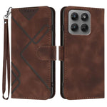 Custodia per cellulare in pelle con motivo a linea, For Motorola Moto G Max / G87 / G77 / G67, For Motorola Moto G47 / G37 / G37 Power 5G, For Motorola Edge 70 Pro 5G, For Motorola Moto X70 Air Pro 5G