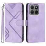 Custodia per cellulare in pelle con motivo a linea, For Motorola Moto G Max / G87 / G77 / G67, For Motorola Moto G47 / G37 / G37 Power 5G, For Motorola Edge 70 Pro 5G, For Motorola Moto X70 Air Pro 5G