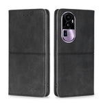 Custodia per telefono in pelle magnetica con trama di mucca, For OPPO Reno11 F 5G, For OPPO Find X7 5G, For OPPO Find X7 Ultra 5G, For OPPO Reno10 Pro+ 5G