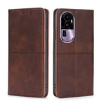 Custodia per telefono in pelle magnetica con trama di mucca, For OPPO Reno11 F 5G, For OPPO Find X7 5G, For OPPO Find X7 Ultra 5G, For OPPO Reno10 Pro+ 5G