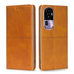 Custodia per telefono in pelle magnetica con trama di mucca, For OPPO Reno11 F 5G, For OPPO Find X7 5G, For OPPO Find X7 Ultra 5G, For OPPO Reno10 Pro+ 5G