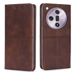 Custodia per telefono in pelle magnetica con trama di mucca, For OPPO Reno11 F 5G, For OPPO Find X7 5G, For OPPO Find X7 Ultra 5G, For OPPO Reno10 Pro+ 5G