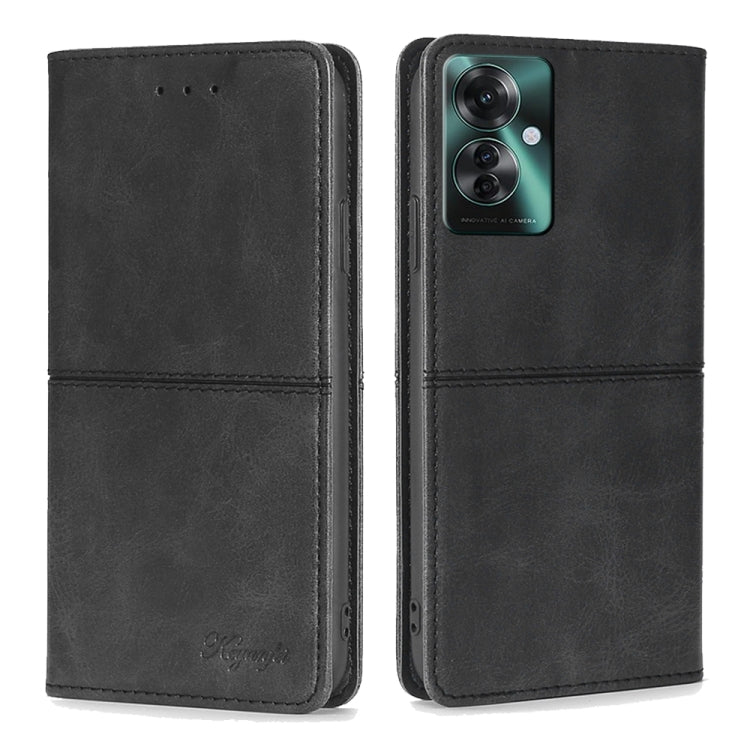 Custodia per telefono in pelle magnetica con trama di mucca, For OPPO Reno11 F 5G, For OPPO Find X7 5G, For OPPO Find X7 Ultra 5G, For OPPO Reno10 Pro+ 5G