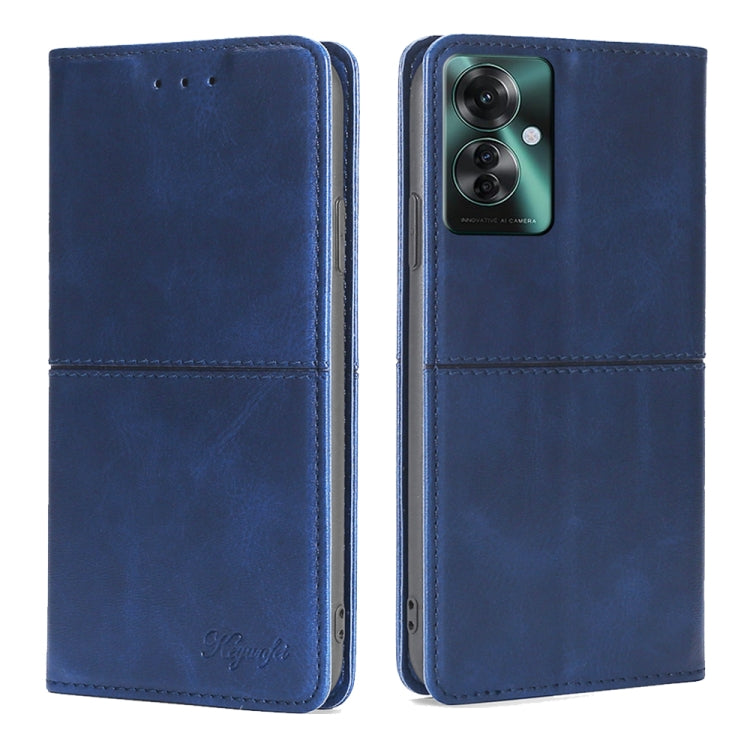 Custodia per telefono in pelle magnetica con trama di mucca, For OPPO Reno11 F 5G, For OPPO Find X7 5G, For OPPO Find X7 Ultra 5G, For OPPO Reno10 Pro+ 5G