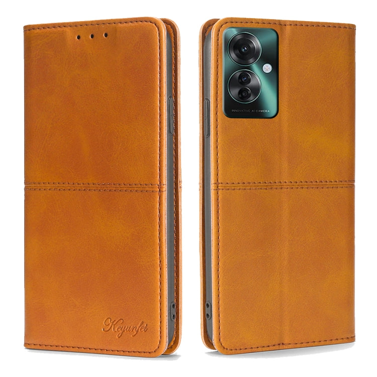 Custodia per telefono in pelle magnetica con trama di mucca, For OPPO Reno11 F 5G, For OPPO Find X7 5G, For OPPO Find X7 Ultra 5G, For OPPO Reno10 Pro+ 5G