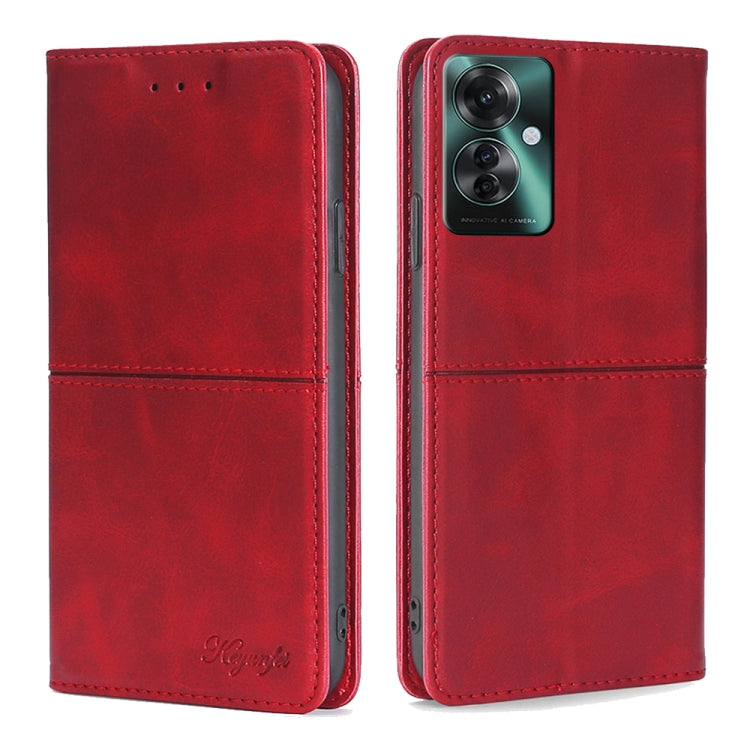 Custodia per telefono in pelle magnetica con trama di mucca, For OPPO Reno11 F 5G, For OPPO Find X7 5G, For OPPO Find X7 Ultra 5G, For OPPO Reno10 Pro+ 5G