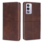 Custodia per telefono in pelle magnetica con trama di mucca, For OPPO Reno12 F 5G, For OPPO A3 Pro 5G India, For OPPO Reno12 5G Global, For OPPO A60 4G Global