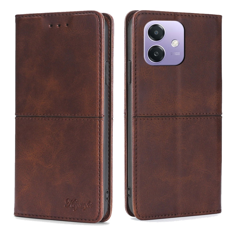 Custodia per telefono in pelle magnetica con trama di mucca, For OPPO Find X8 Ultra 5G, For OPPO F29 5G Global, For OPPO A5 Pro 5G Global, For OPPO A3 5G India