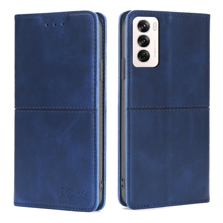 Custodia per telefono in pelle magnetica con trama di mucca, For OPPO Reno12 F 5G, For OPPO A3 Pro 5G India, For OPPO Reno12 5G Global, For OPPO A60 4G Global