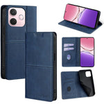 Custodia per telefono in pelle magnetica con trama di mucca, For OPPO Find X8 Ultra 5G, For OPPO F29 5G Global, For OPPO A5 Pro 5G Global, For OPPO A3 5G India