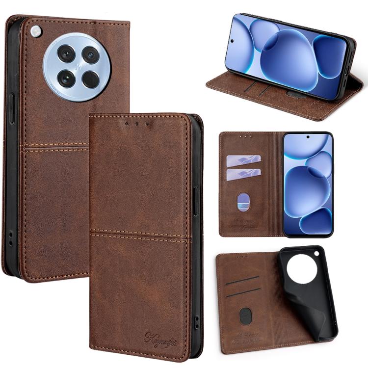 Custodia per telefono in pelle magnetica con trama di mucca, For OPPO A5x 5G Global, For OPPO A5 5G 2025 Global, For OPPO Find X8s+ 5G, For OPPO Find X8s 5G