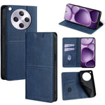 Custodia per telefono in pelle magnetica con trama di mucca, For OPPO A5x 5G Global, For OPPO A5 5G 2025 Global, For OPPO Find X8s+ 5G, For OPPO Find X8s 5G