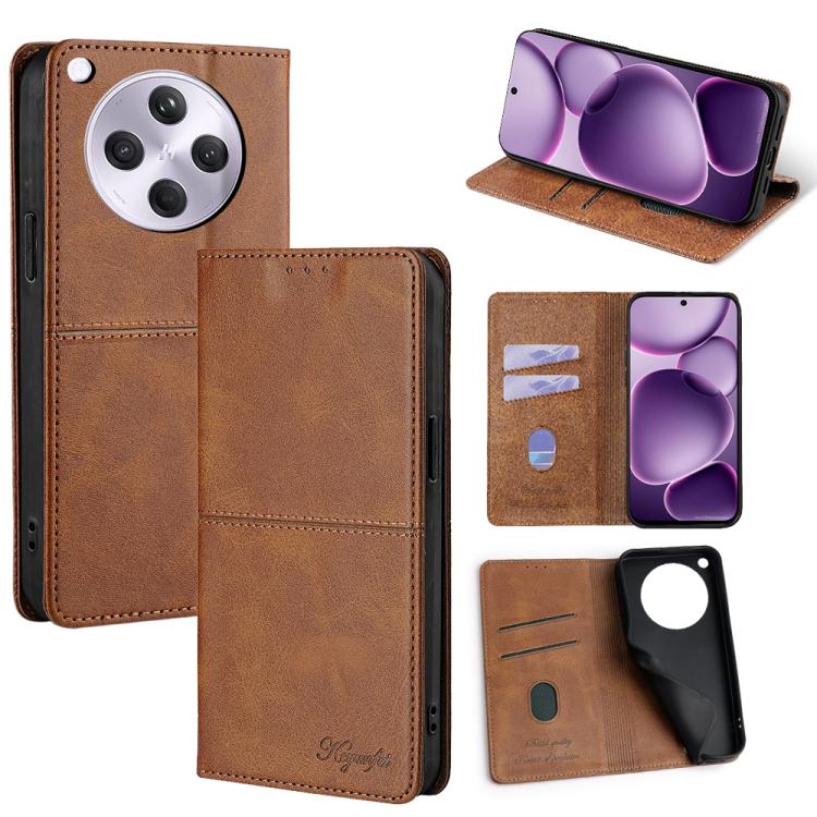 Custodia per telefono in pelle magnetica con trama di mucca, For OPPO A5x 5G Global, For OPPO A5 5G 2025 Global, For OPPO Find X8s+ 5G, For OPPO Find X8s 5G