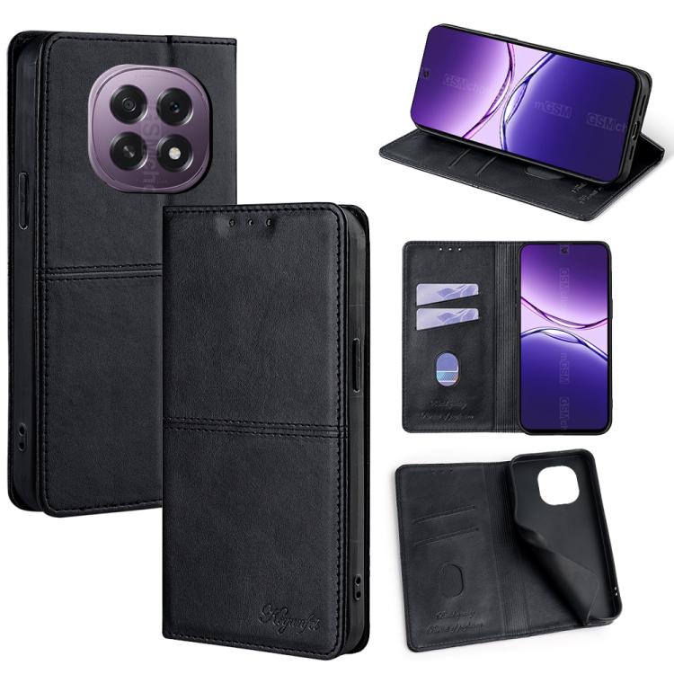 Custodia per telefono in pelle magnetica con trama di mucca, For OPPO A5x 5G Global, For OPPO A5 5G 2025 Global, For OPPO Find X8s+ 5G, For OPPO Find X8s 5G
