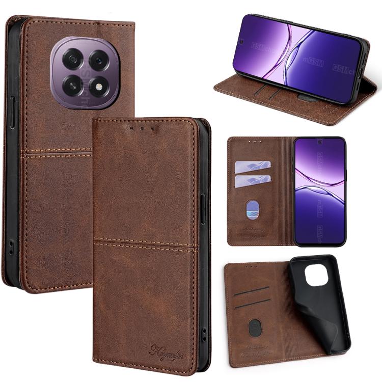 Custodia per telefono in pelle magnetica con trama di mucca, For OPPO A5x 5G Global, For OPPO A5 5G 2025 Global, For OPPO Find X8s+ 5G, For OPPO Find X8s 5G