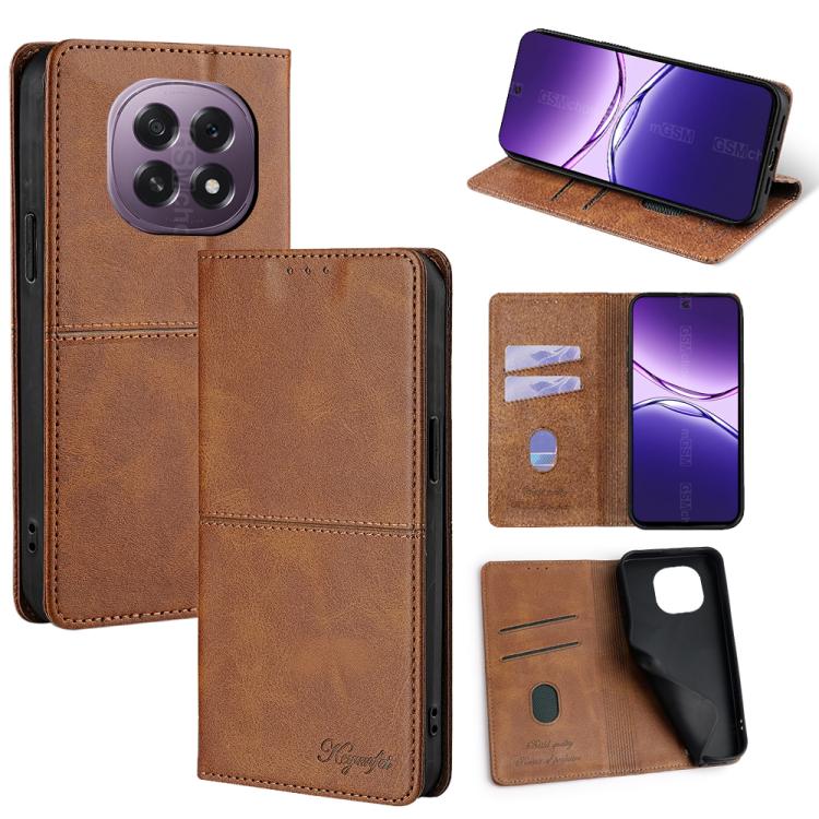 Custodia per telefono in pelle magnetica con trama di mucca, For OPPO A5x 5G Global, For OPPO A5 5G 2025 Global, For OPPO Find X8s+ 5G, For OPPO Find X8s 5G