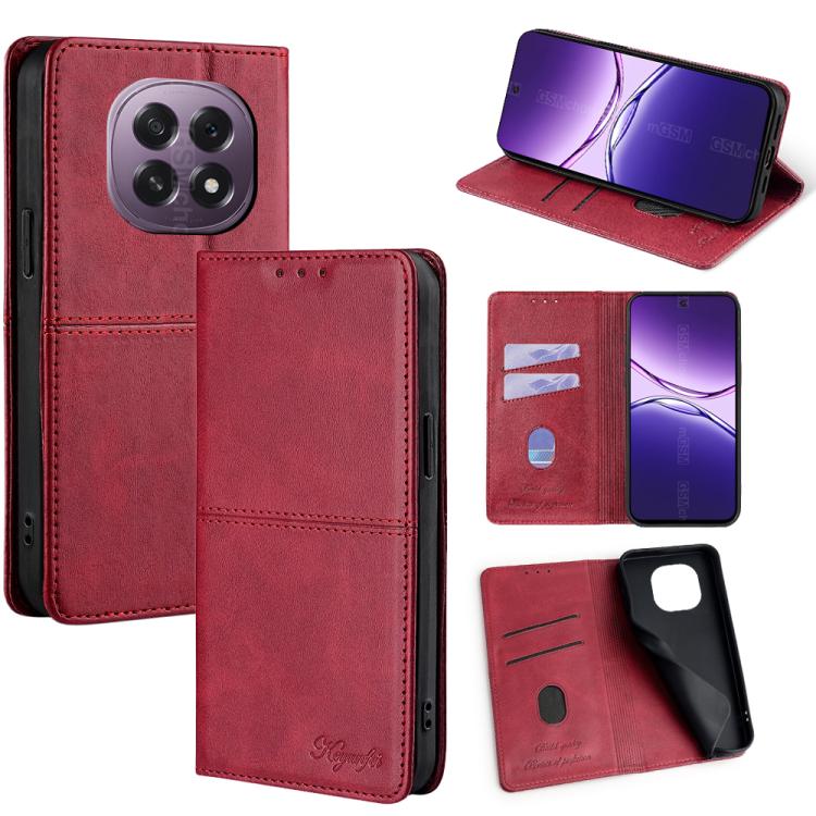 Custodia per telefono in pelle magnetica con trama di mucca, For OPPO A5x 5G Global, For OPPO A5 5G 2025 Global, For OPPO Find X8s+ 5G, For OPPO Find X8s 5G