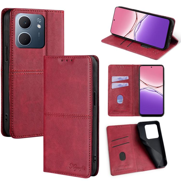 Custodia per telefono in pelle magnetica con trama di mucca, For OPPO A5x 5G Global, For OPPO A5 5G 2025 Global, For OPPO Find X8s+ 5G, For OPPO Find X8s 5G